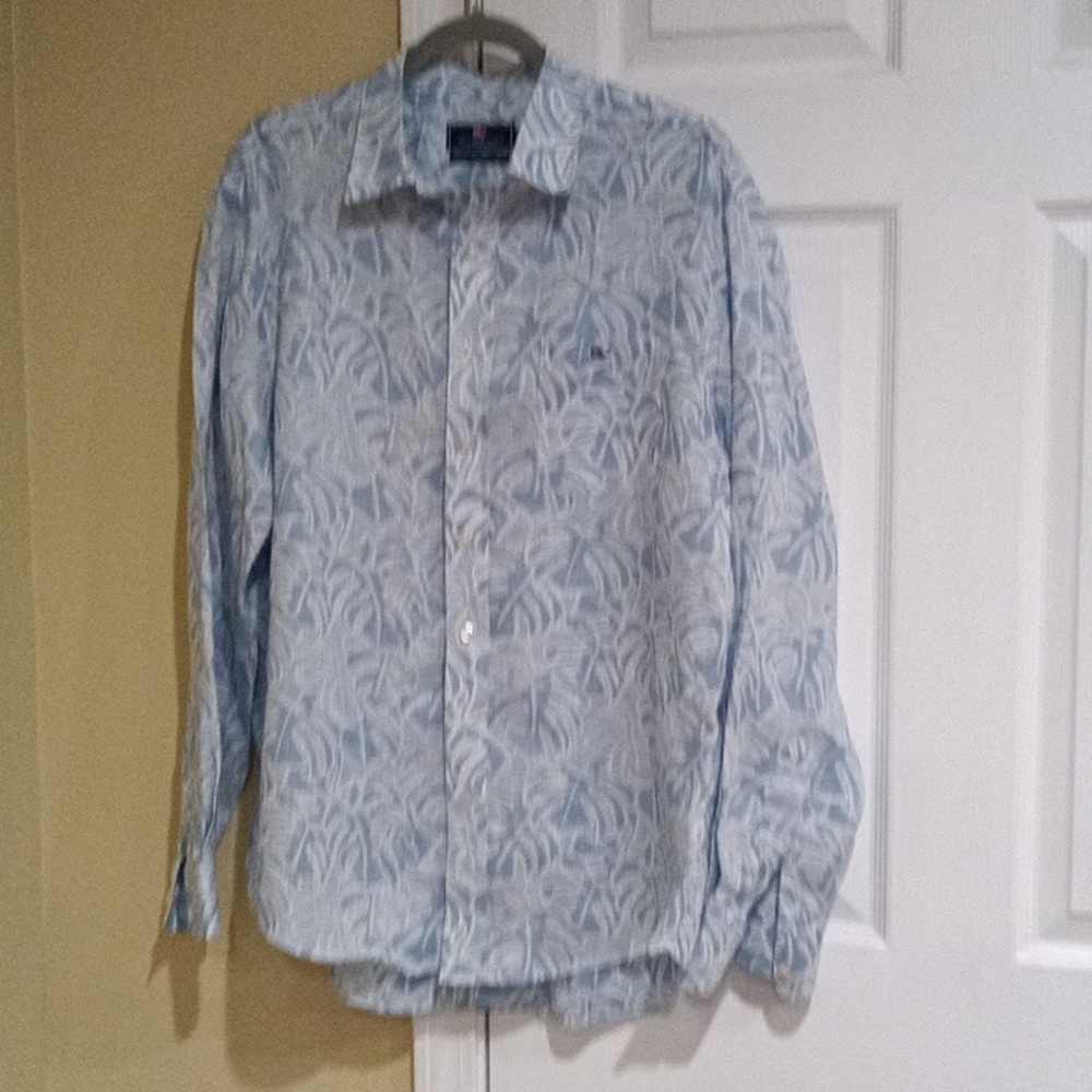 Vineyard Vines Men's Large Hawaiian Long Sleeve